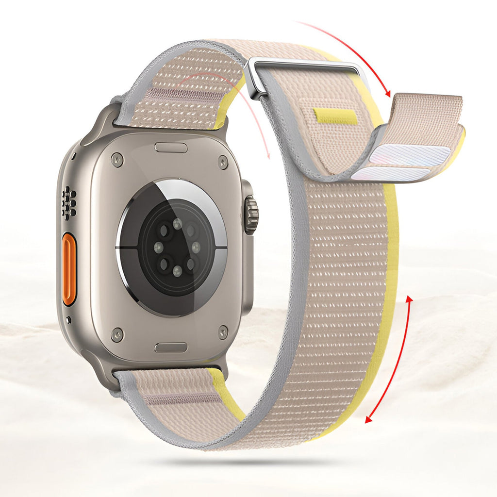 Correa Trail Edition de nailon resistente para Apple Watch con cierre de velcro, modelo Elios