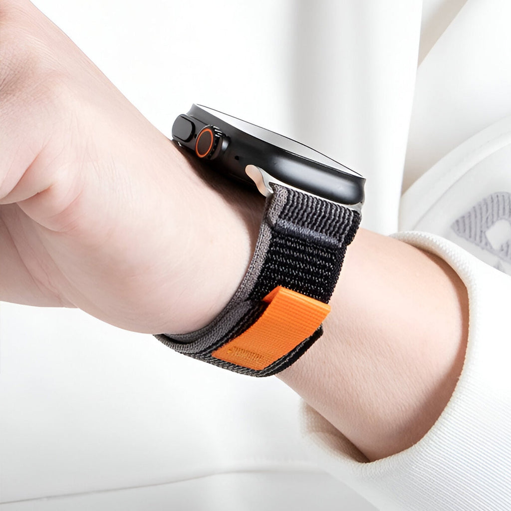 Correa Trail Edition de nailon resistente para Apple Watch con cierre de velcro, modelo Elios