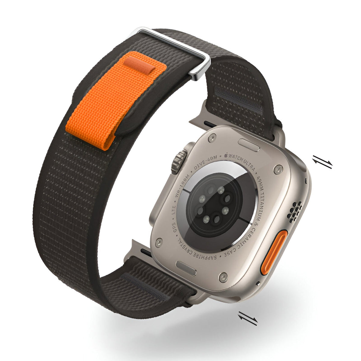 Correa Trail Edition de nailon resistente para Apple Watch con cierre de velcro, modelo Elios