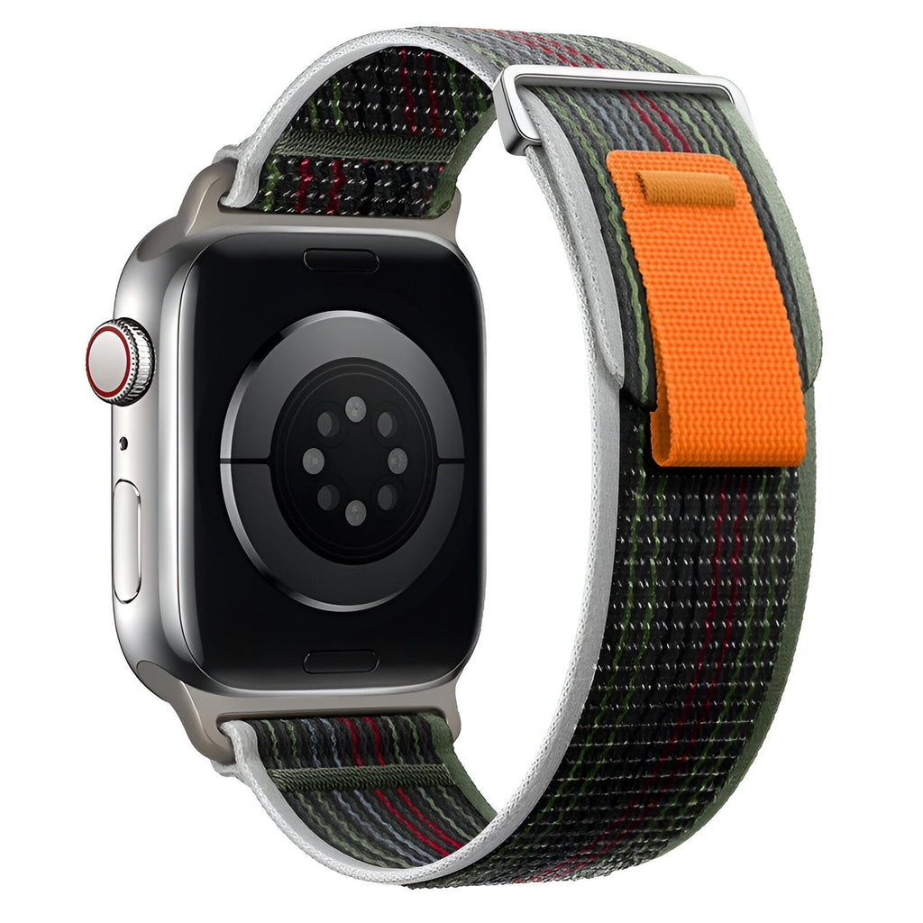 Correa Trail Edition de nailon resistente para Apple Watch con cierre de velcro, modelo Elios