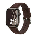 Correa de piel serraje para Apple Watch, acabado liso, hebilla de espiga, modelo Mathilda