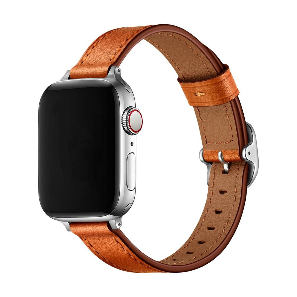 Correa para Apple Watch, hebilla ovalada, acabado plata, negro u oro rosa, modelo Yrana
