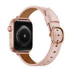 Correa para Apple Watch, hebilla ovalada, acabado plata, negro u oro rosa, modelo Yrana