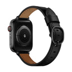 Correa para Apple Watch, hebilla ovalada, acabado plata, negro u oro rosa, modelo Yrana