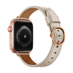 Correa para Apple Watch, hebilla ovalada, acabado plata, negro u oro rosa, modelo Yrana