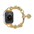 Correa Apple Watch, de cadena con corazón, para mujer, modelo Donatia