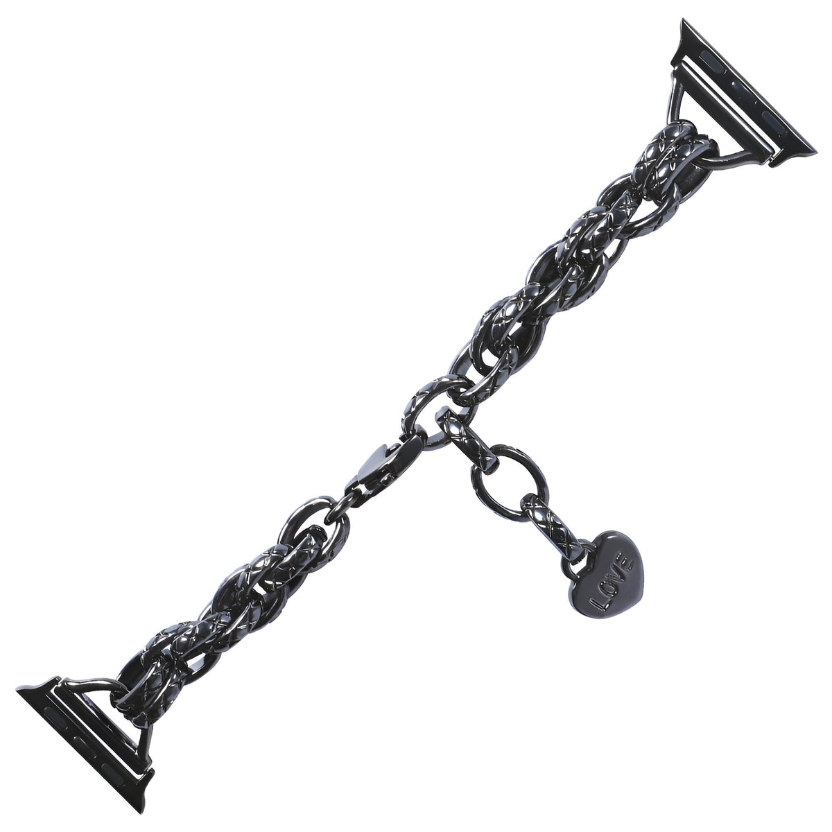 Correa Apple Watch, de cadena con corazón, para mujer, modelo Donatia