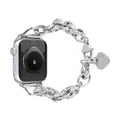 Correa Apple Watch, de cadena con corazón, para mujer, modelo Donatia