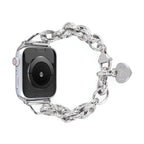 Correa Apple Watch, de cadena con corazón, para mujer, modelo Donatia