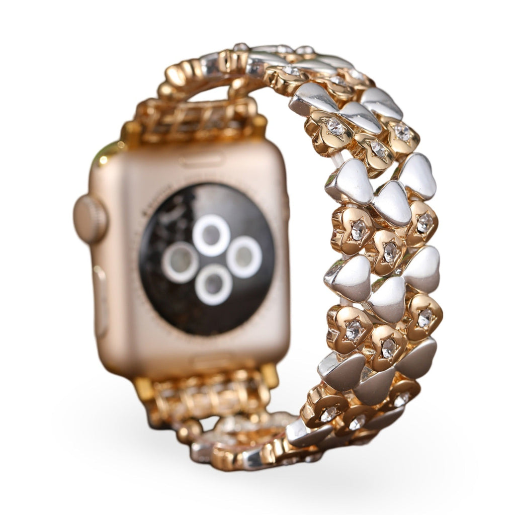 Correa Apple Watch, con motivo de corazones, para mujer, modelo Jimena