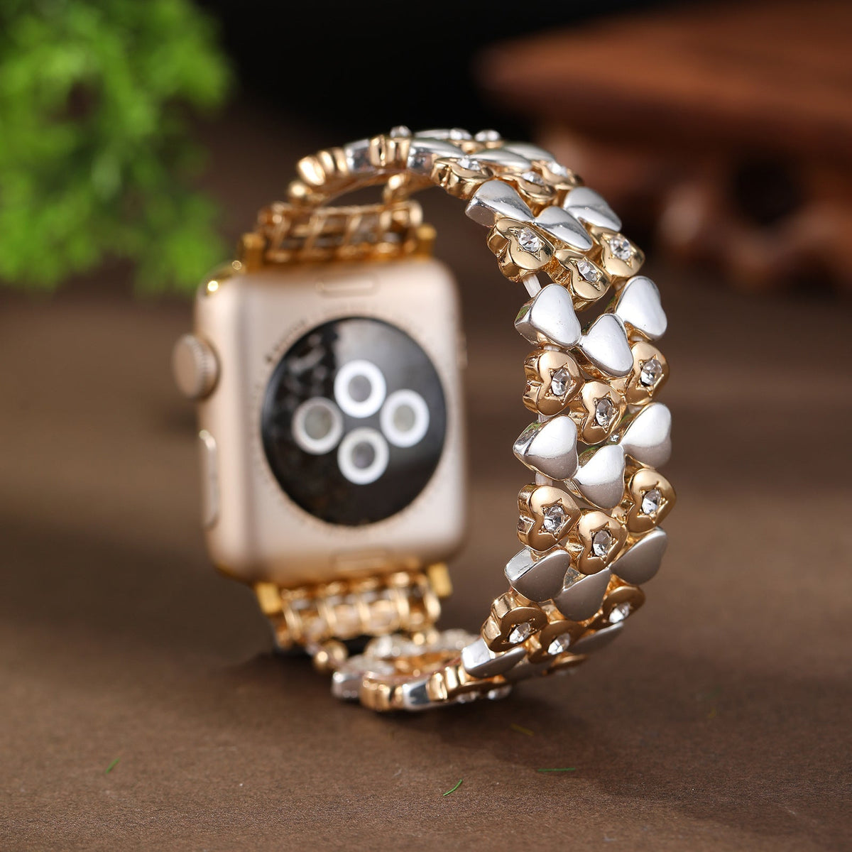 Correa Apple Watch, con motivo de corazones, para mujer, modelo Jimena