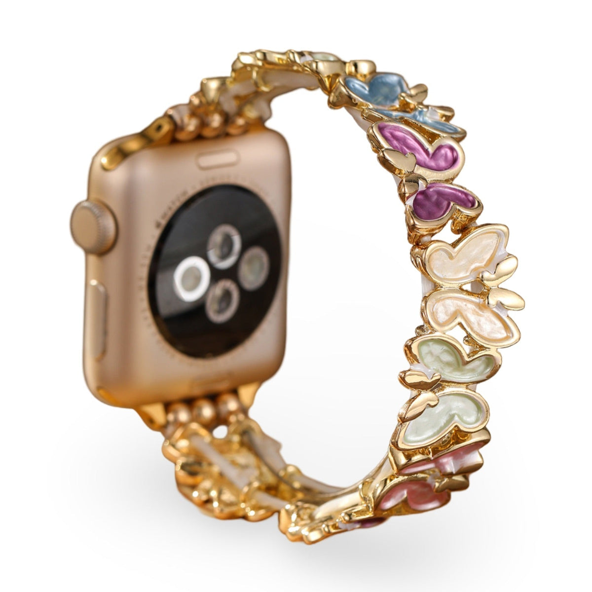 Correa Apple Watch, con motivo de mariposas, para mujer, modelo Florencia