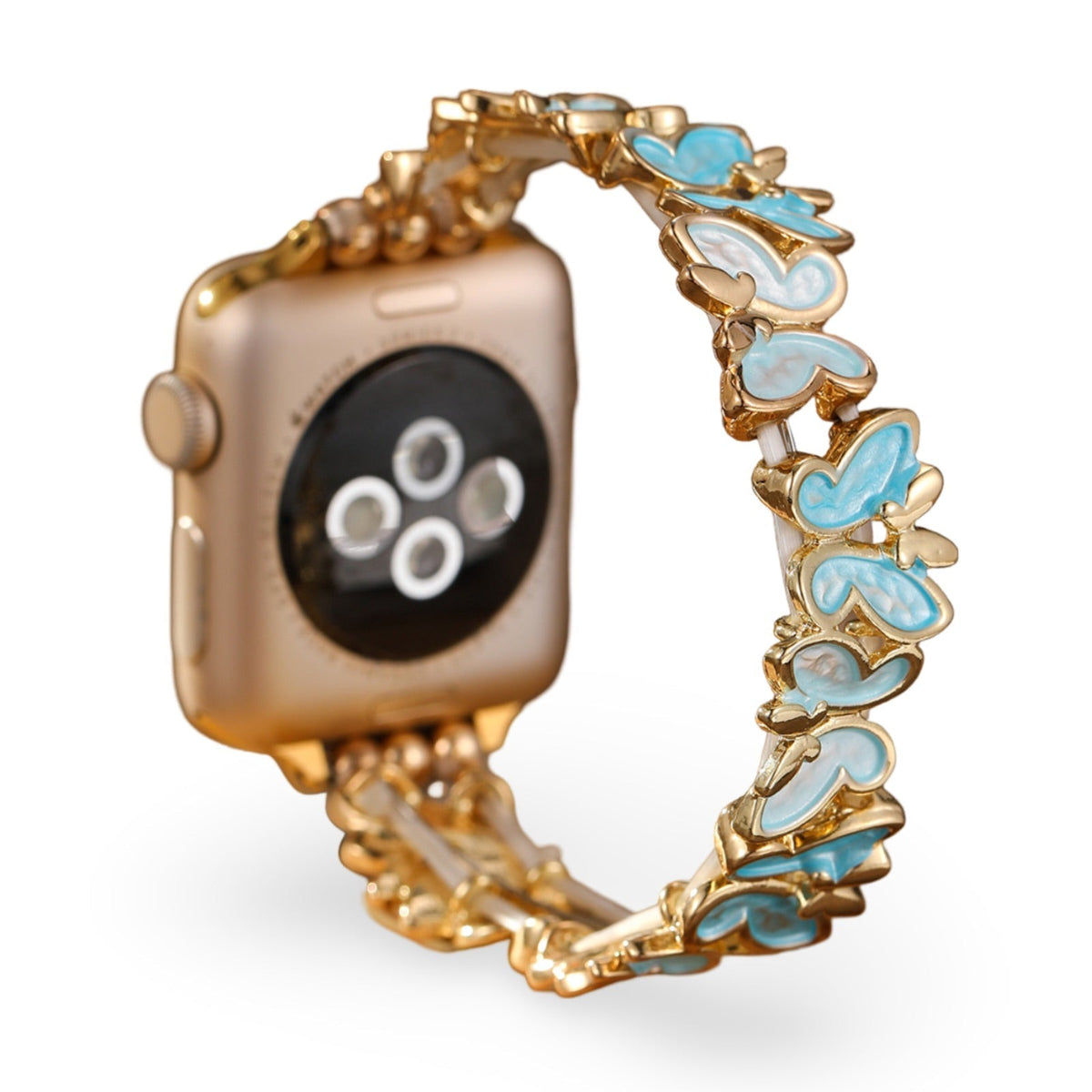 Correa Apple Watch, con motivo de mariposas, para mujer, modelo Florencia