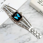 Correa Apple Watch multi-hilos trenzada, charm árbol de la vida, para mujer, modelo Ténecia