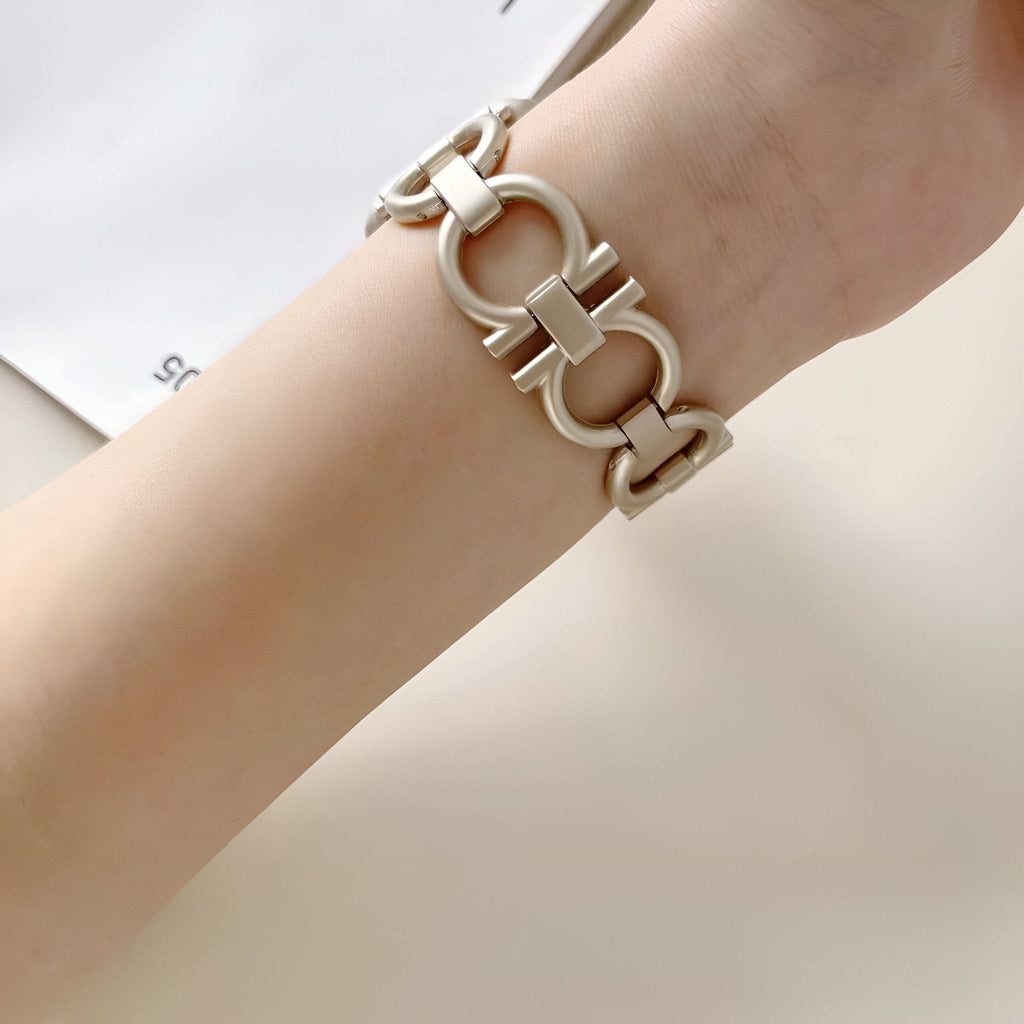 Correa Apple Watch, de diseño circular, para mujer, modelo Anima