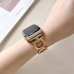 Correa Apple Watch, de diseño circular, para mujer, modelo Anima