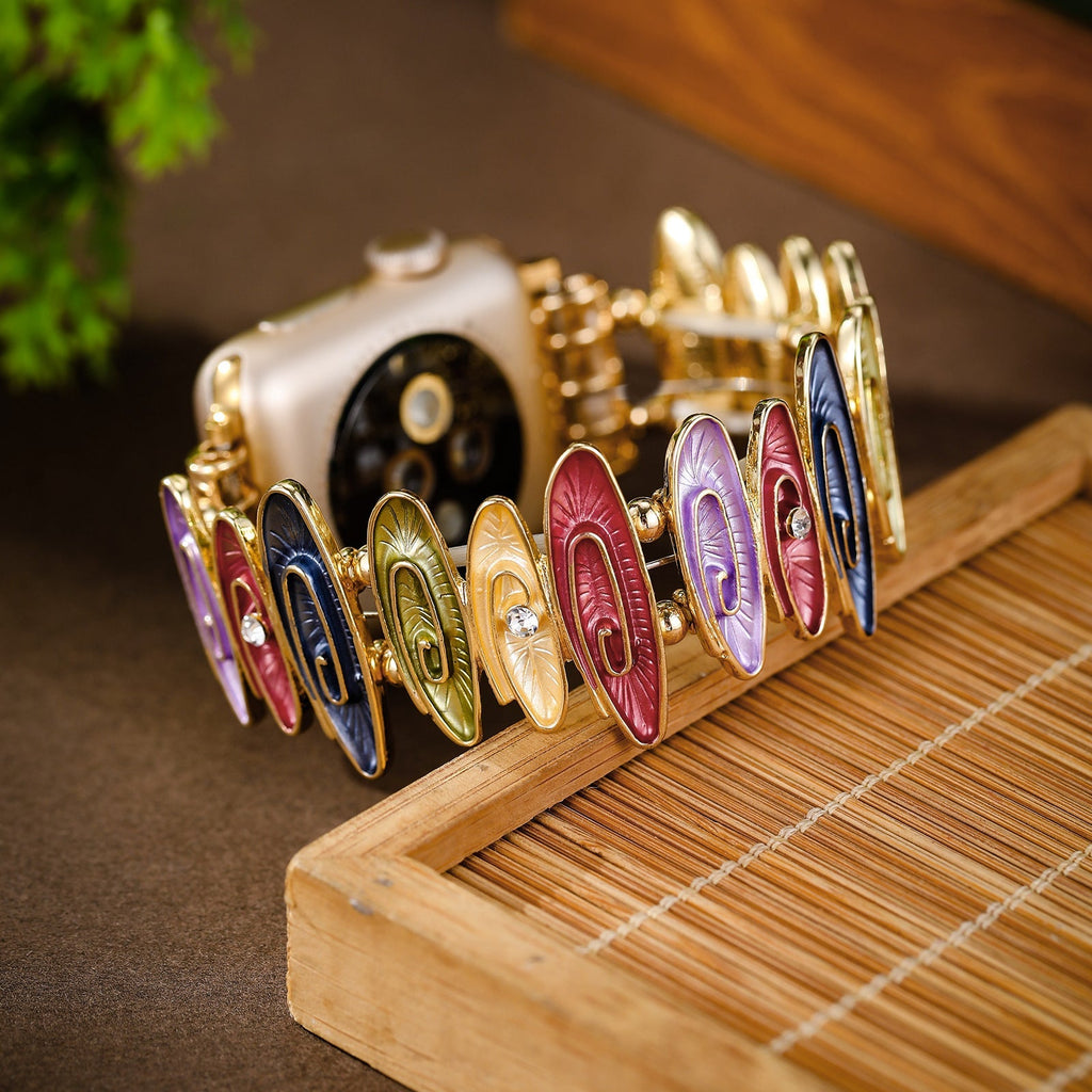 Correa Apple Watch, de look colorido, para mujer, modelo Marisol
