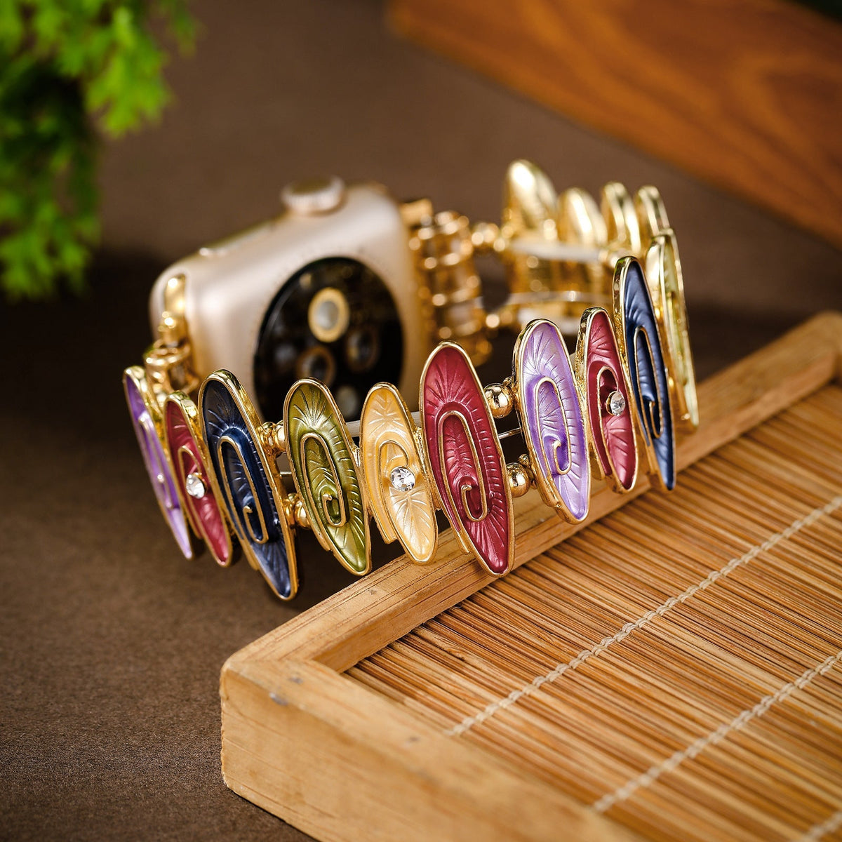 Correa Apple Watch, de look colorido, para mujer, modelo Marisol