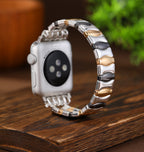 Correa Apple Watch, eslabones ondulados tricolor, para mujer, modelo Dolores