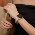 Correa Apple Watch, eslabones ondulados tricolor, para mujer, modelo Dolores