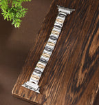 Correa Apple Watch, eslabones ondulados tricolor, para mujer, modelo Dolores