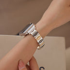 Correa Apple Watch, eslabones ondulados tricolor, para mujer, modelo Dolores