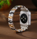 Correa Apple Watch, eslabones ondulados tricolor, para mujer, modelo Dolores