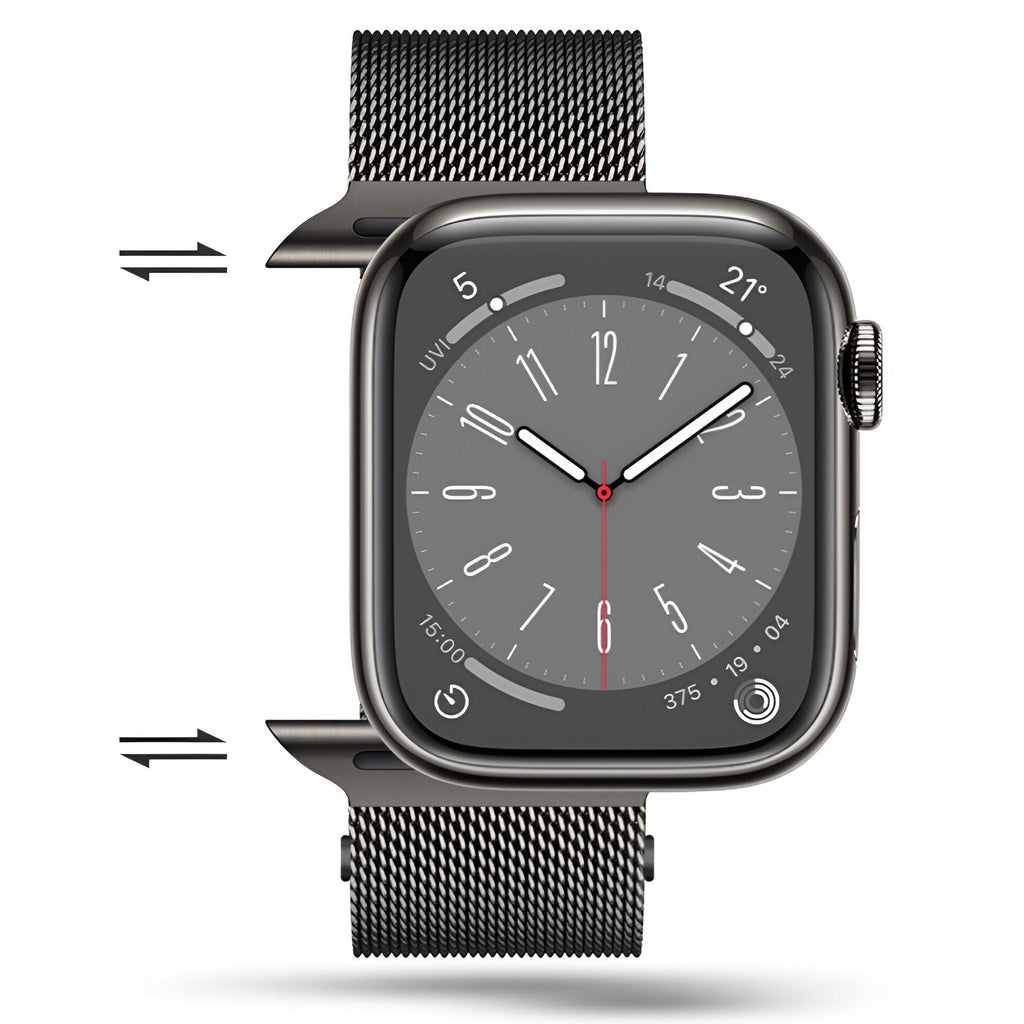 Correa de Apple Watch, de acero inoxidable, unisex, modelo Vyrn