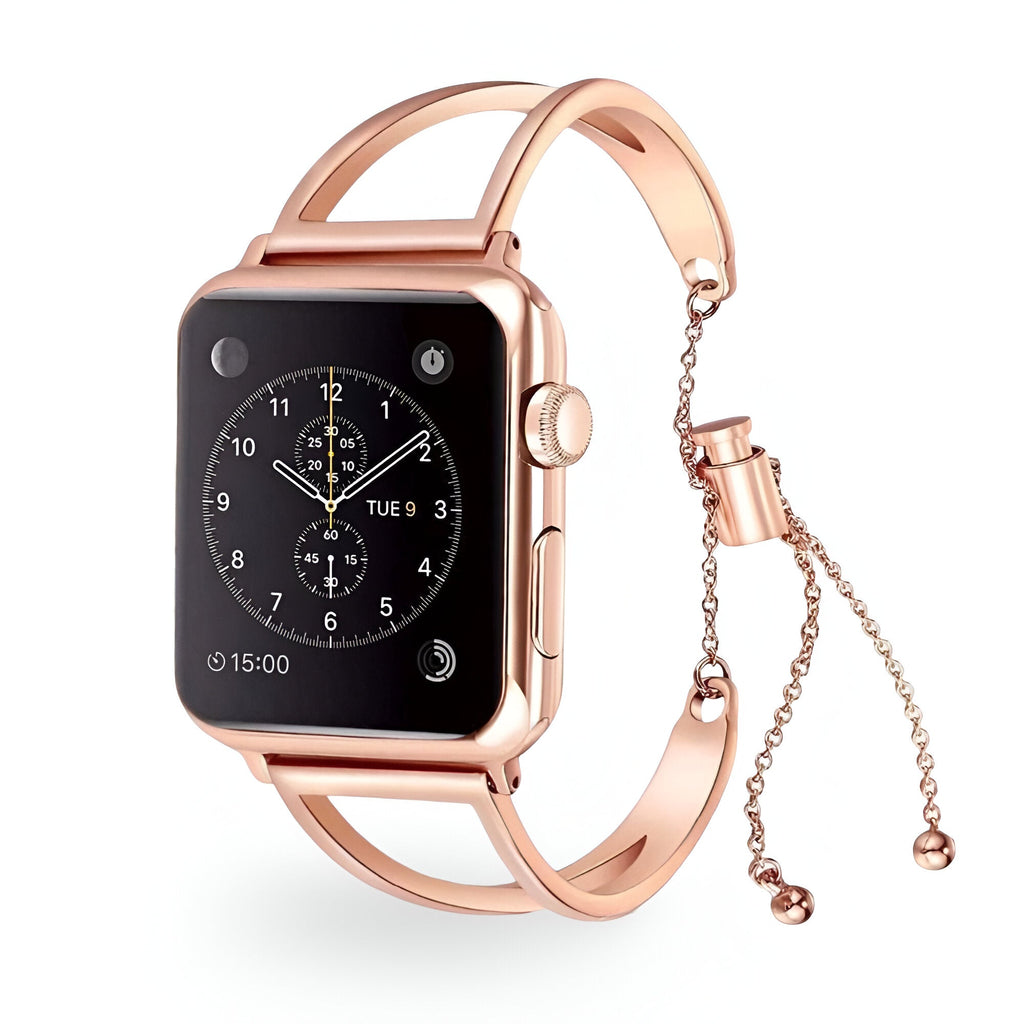 Correa Apple Watch, de acero inoxidable, para mujer, modelo Graciela