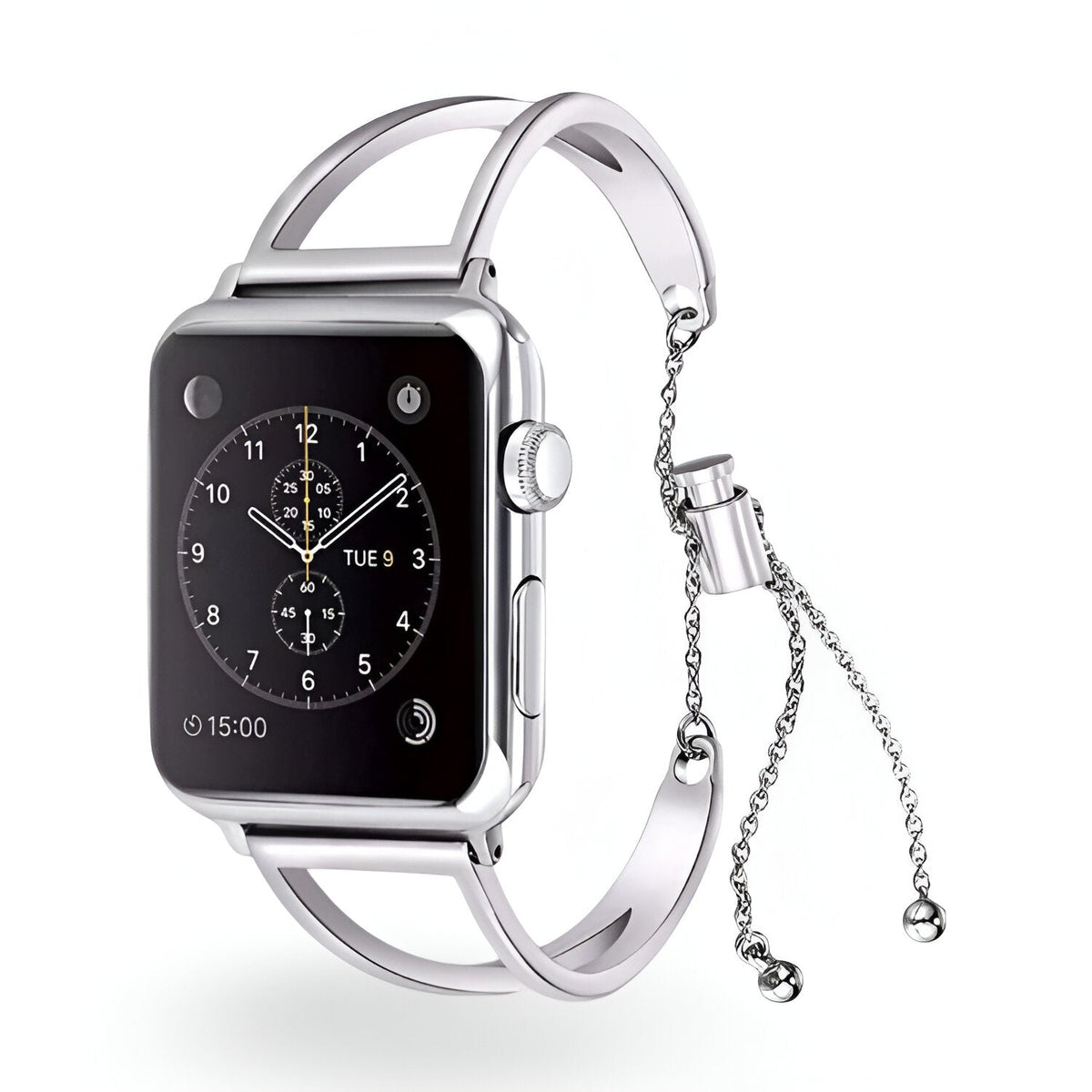 Correa Apple Watch, de acero inoxidable, para mujer, modelo Graciela