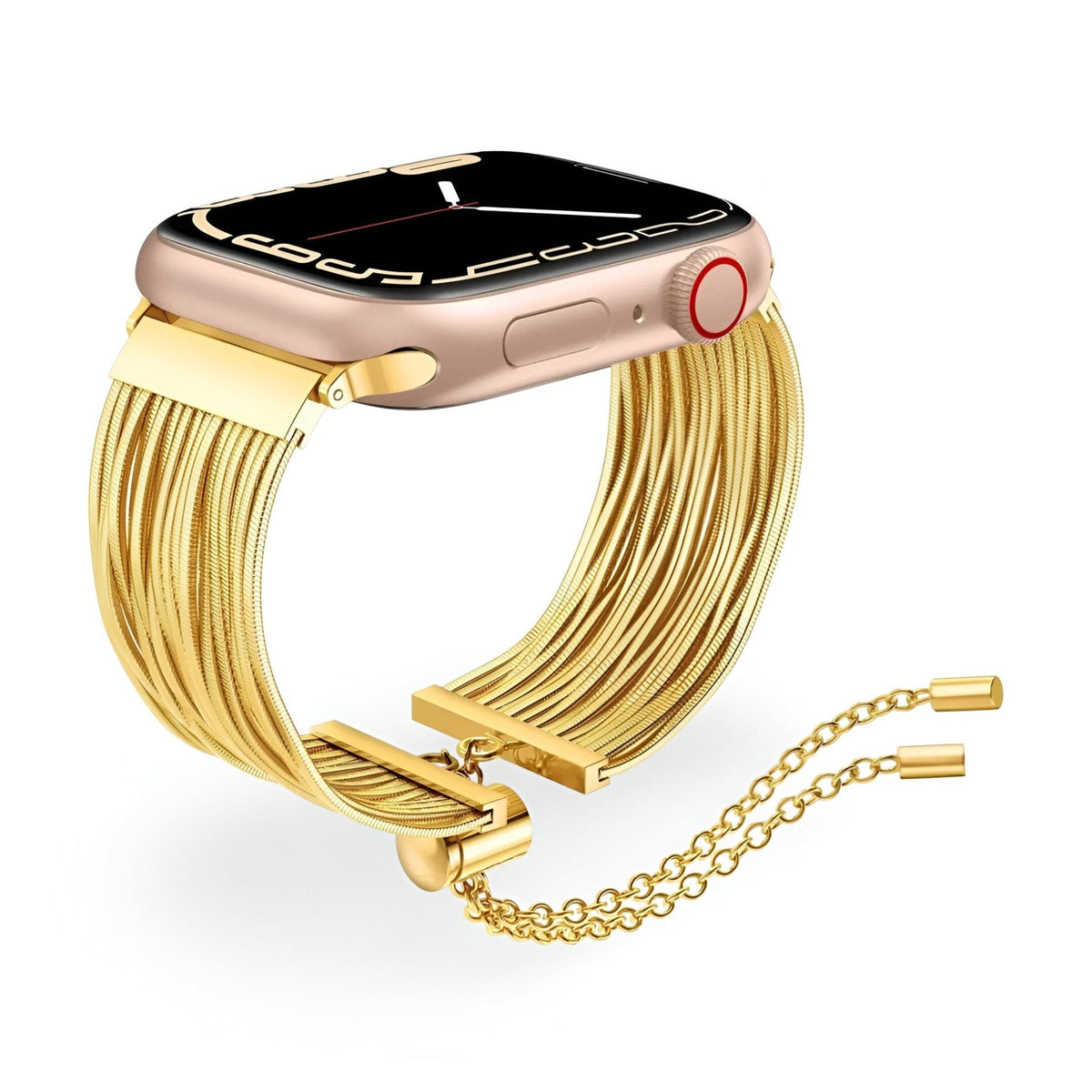 Correa Apple Watch, de acero inoxidable, para mujer, modelo Lorena