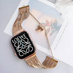 Correa Apple Watch, de acero inoxidable, para mujer, modelo Lorena