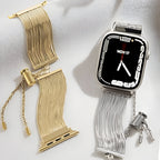 Correa Apple Watch, de acero inoxidable, para mujer, modelo Lorena
