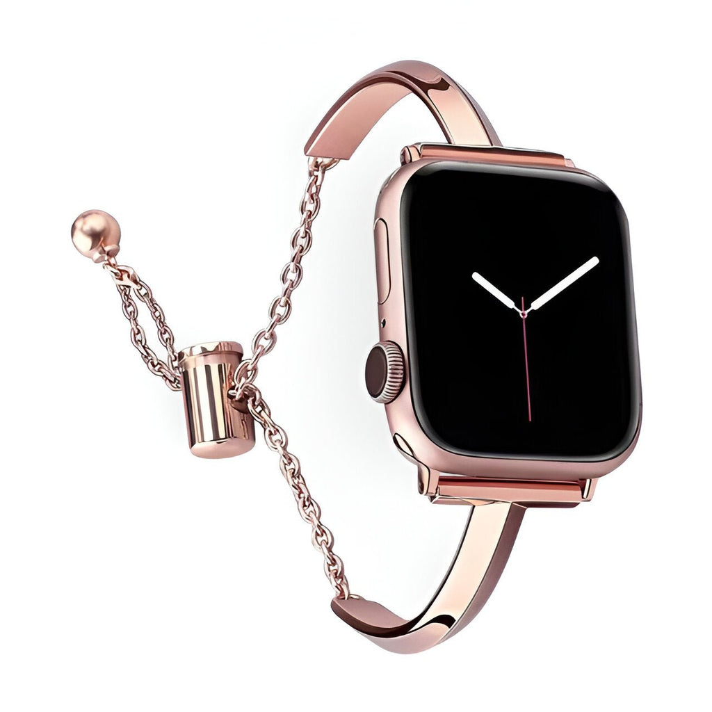 Correa Apple Watch, de acero inoxidable, para mujer, modelo Minoa