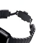 Correa Apple Watch de acero inoxidable, eslabones ajustables, cierre mariposa, modelo Juno