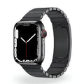 Correa Apple Watch de acero inoxidable, eslabones ajustables, cierre mariposa, modelo Juno