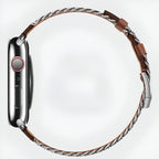 Correa Apple Watch, de piel serraje, con cadena, modelo Zéyou