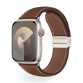Correa Apple Watch, cierre magnético de dos secciones, costuras estilo silla de montar, modelo Ozias