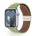 Correa Apple Watch de denim tejido, cierre magnético, modelo Aion