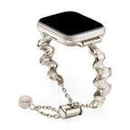 Correa Apple Watch, de metal torsionado, para mujer, modelo Estela