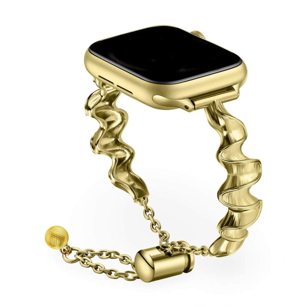 Correa Apple Watch, de metal torsionado, para mujer, modelo Estela