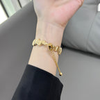 Correa Apple Watch, de metal torsionado, para mujer, modelo Estela