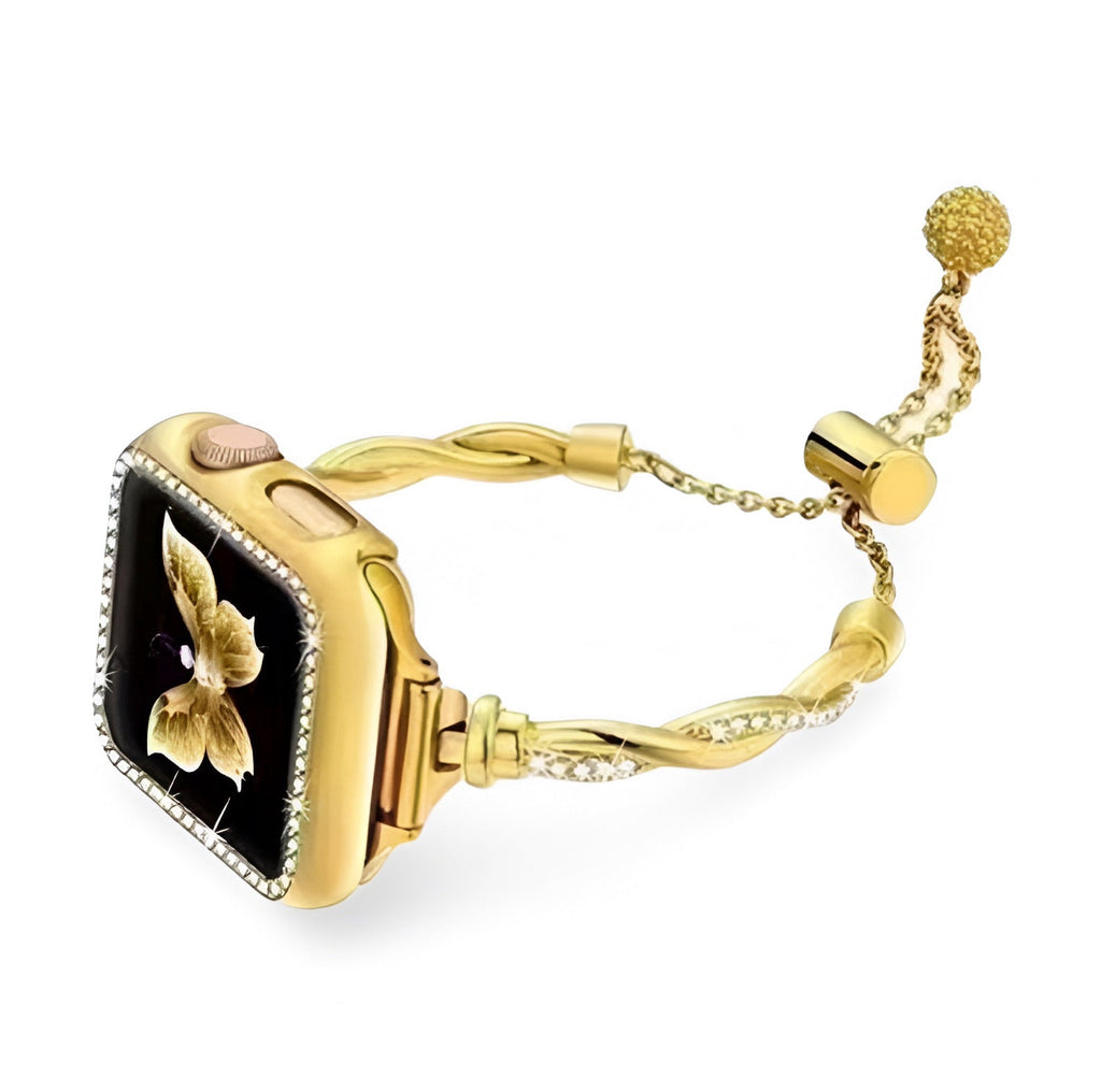 Correa Apple Watch, de metal torsionado, para mujer, modelo Roxy