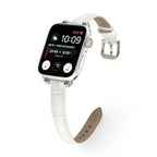 Correa Apple Watch con motivo cocodrilo grabado, cierre de hebilla, para mujer, modelo Rynara