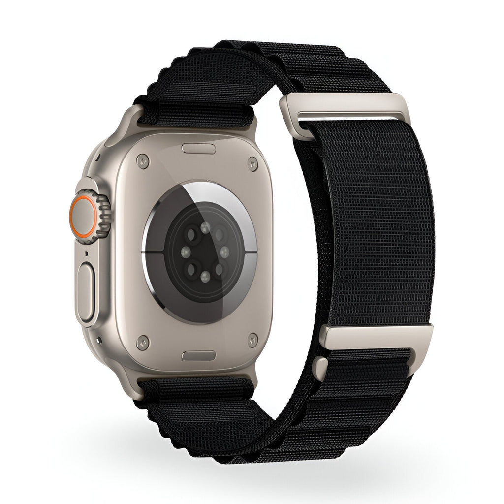 Correa de Apple Watch, de nailon con hebilla alpina, unisex, modelo Zane