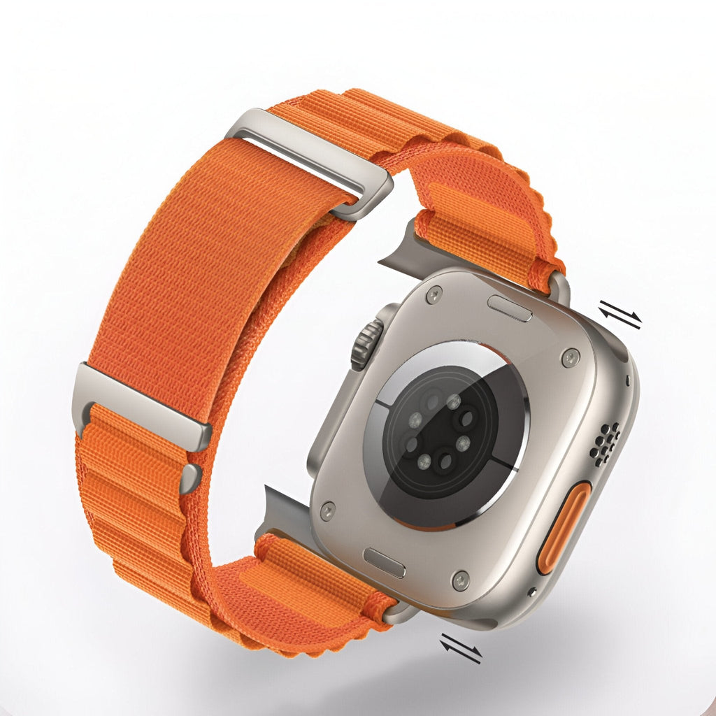 Correa de Apple Watch, de nailon con hebilla alpina, unisex, modelo Zane