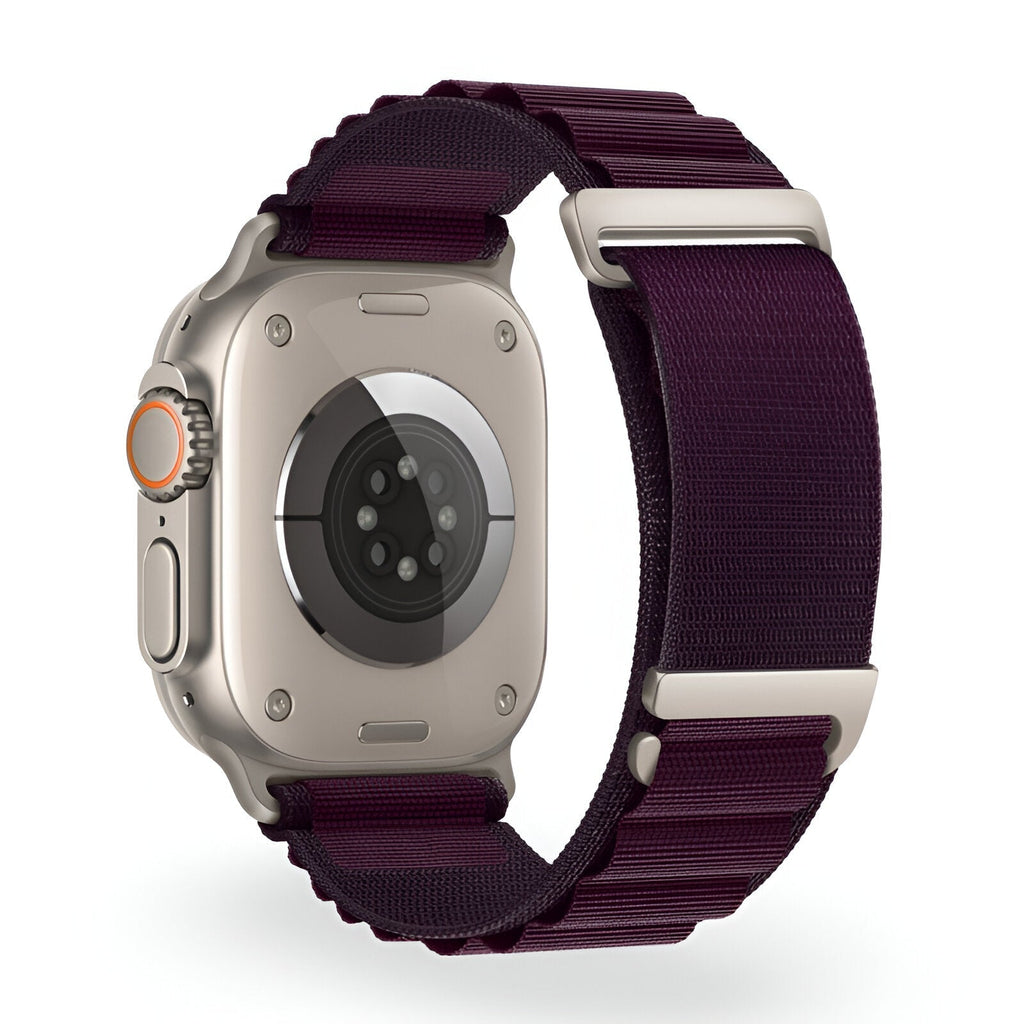 Correa de Apple Watch, de nailon con hebilla alpina, unisex, modelo Zane