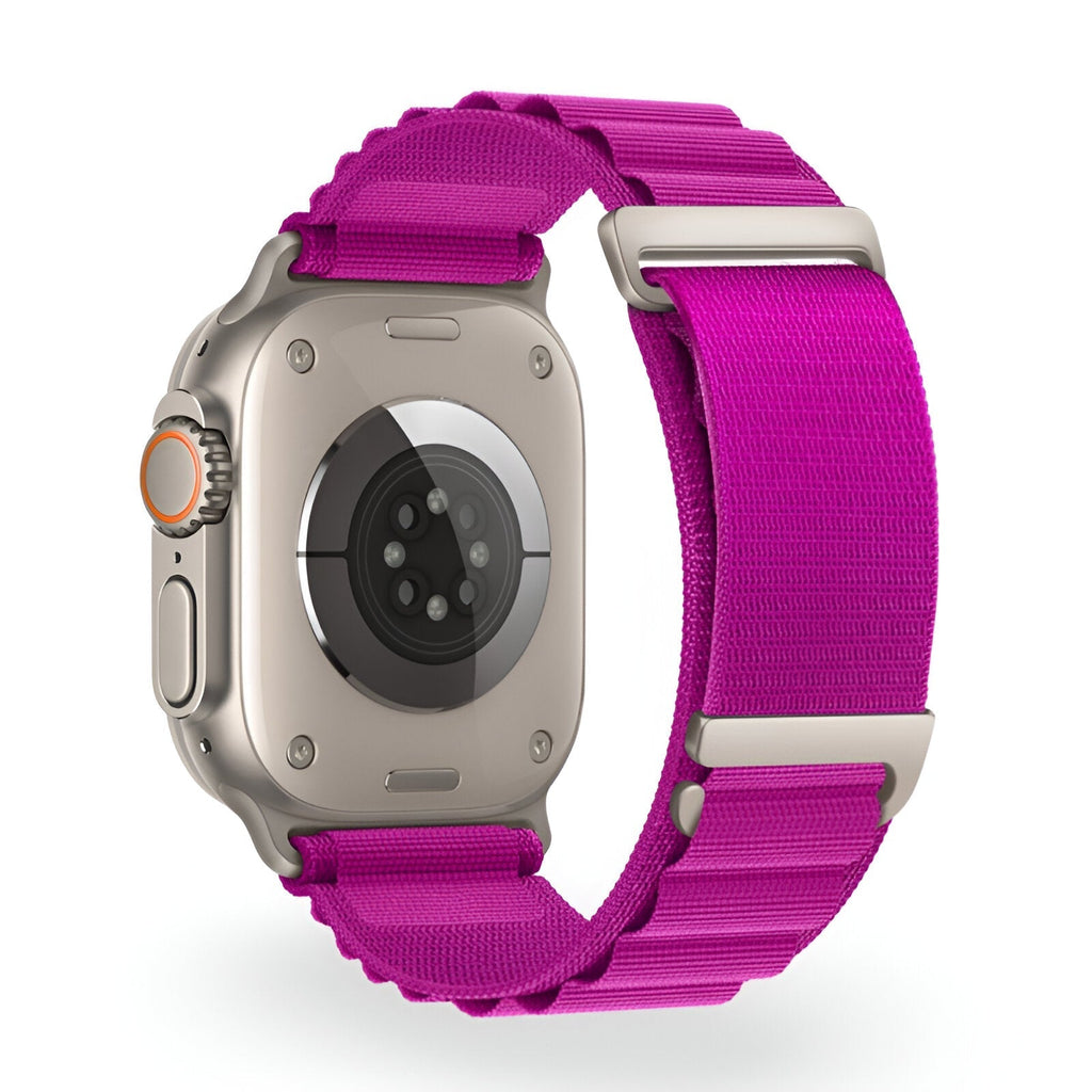 Correa de Apple Watch, de nailon con hebilla alpina, unisex, modelo Zane