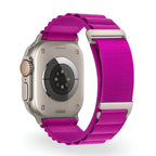 Correa de Apple Watch, de nailon con hebilla alpina, unisex, modelo Zane