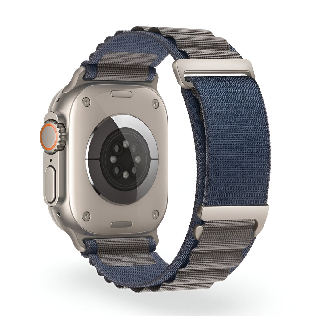 Correa de Apple Watch, de nailon con hebilla alpina, unisex, modelo Zane